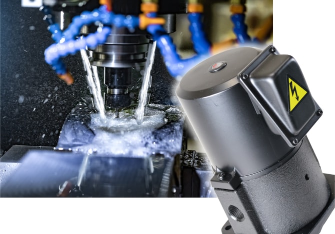 機器の写真と機器が稼働する様子